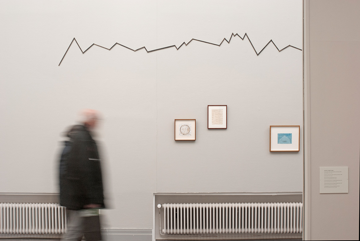 Hamish Fultons artworks in the exhibition Trekking in Time at Ystads konstmuseum, Sweden